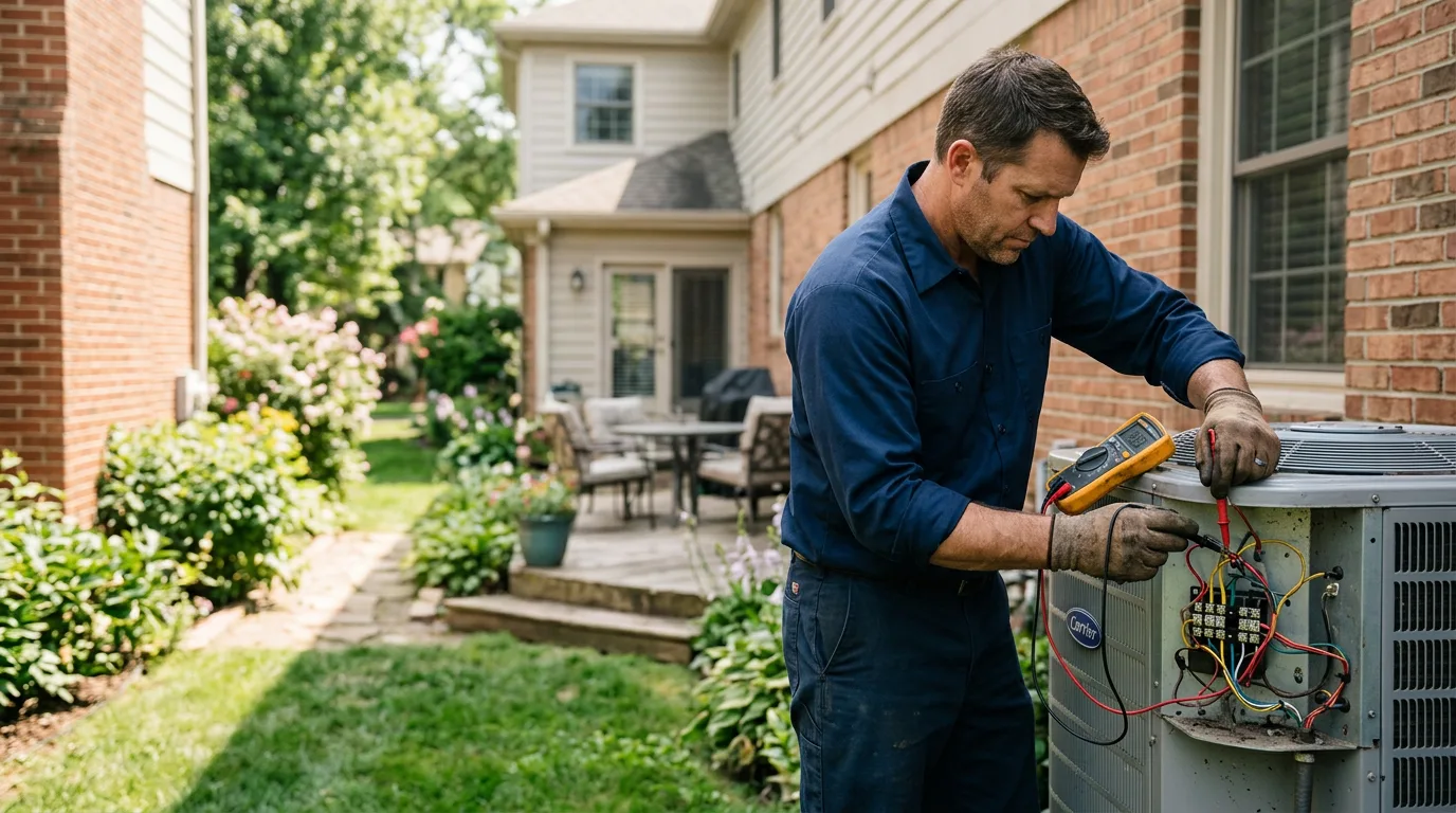 HVAC technician working near Henderson, TN